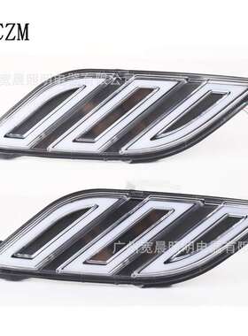 新款猛禽F150流水边灯 Raptor白色日间行车灯与黄色转向信号灯