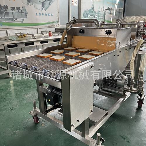 全自动芝士面包片上浆机小型吐司面包裹浆机商用面包片上浆设备