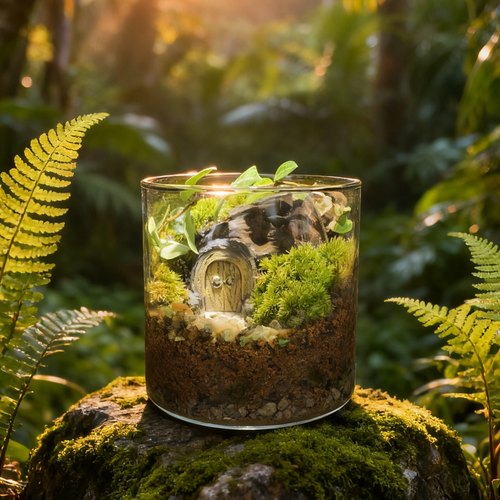 免打理桌面苔藓微景观生态瓶