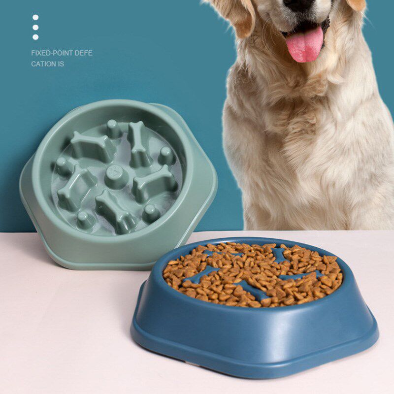 马犬狗狗慢食碗狗食盆防打翻宠物饭盆小狗成幼犬吃饭的碗