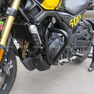 无极500AC保险杠竞技杠防摔杠LX500-F护杠复古杠摩托车改装配件