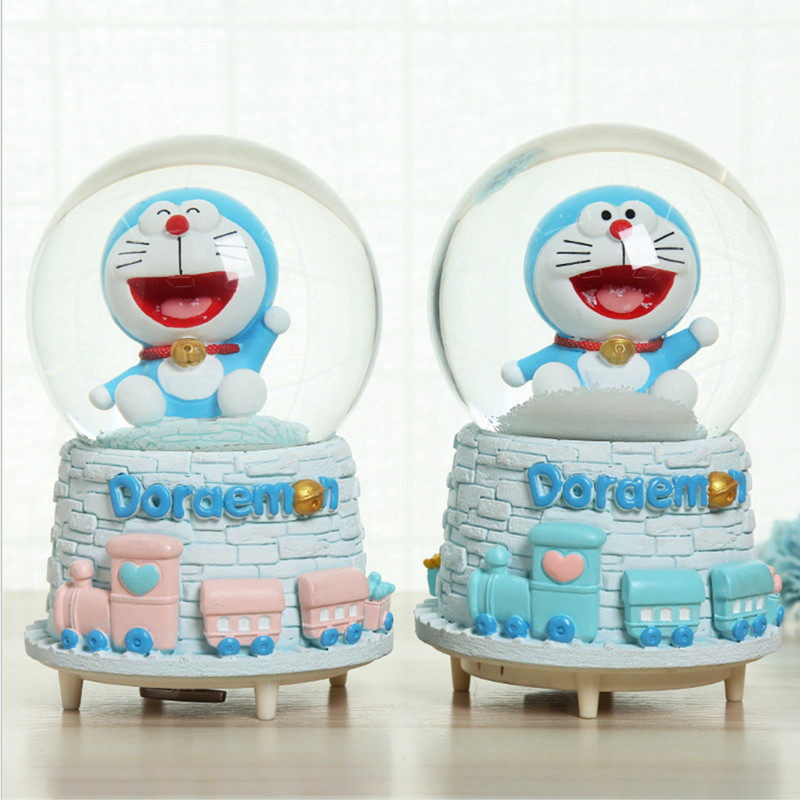 创意带雪花八音盒音乐盒水晶球送女生儿童生日平安夜礼物品圣诞节