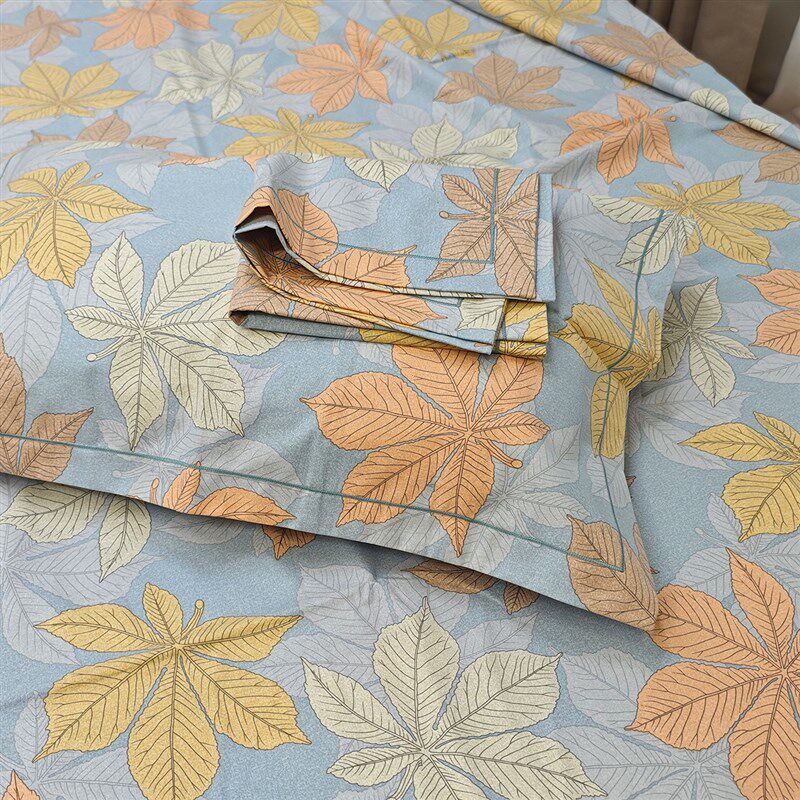 无补款 16支老粗布床品三件套 大尺寸印花床单双人信封式枕套