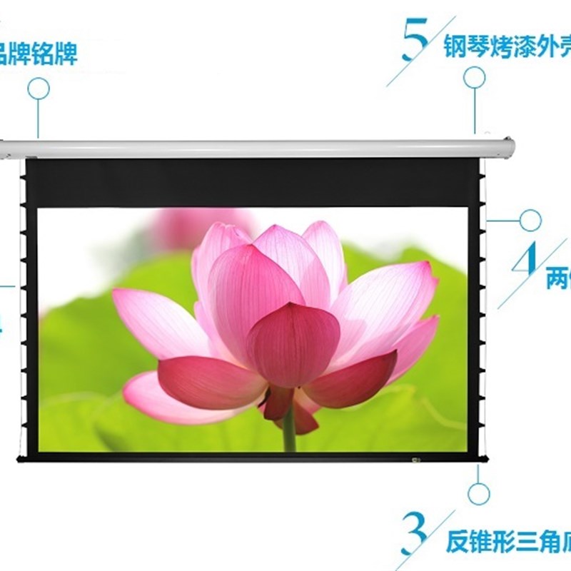 JK经科电动拉线投影幕80/92/100寸119寸133/150寸G1-100S高清家用