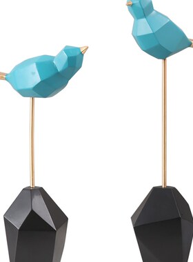 斯堪的纳维亚家庭客厅装饰品创意鸟工艺品现代I简单入口桌面装饰