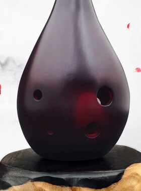 古风音调陶笛满口埙孔基础古典AF色低沉小礼物初学中音孔陶瓷60六