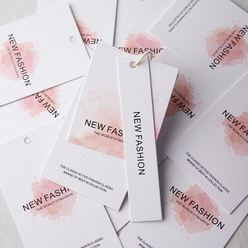【新款蛋壳纹理】衣服吊牌j定制logo商标设计轻奢服装店标签牌空