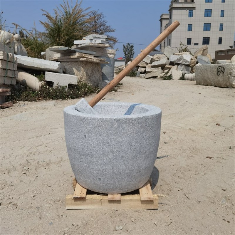 打糍粑石臼老式家用超大号石窝打糕捣辣椒工具艾绒年W糕农村花岗