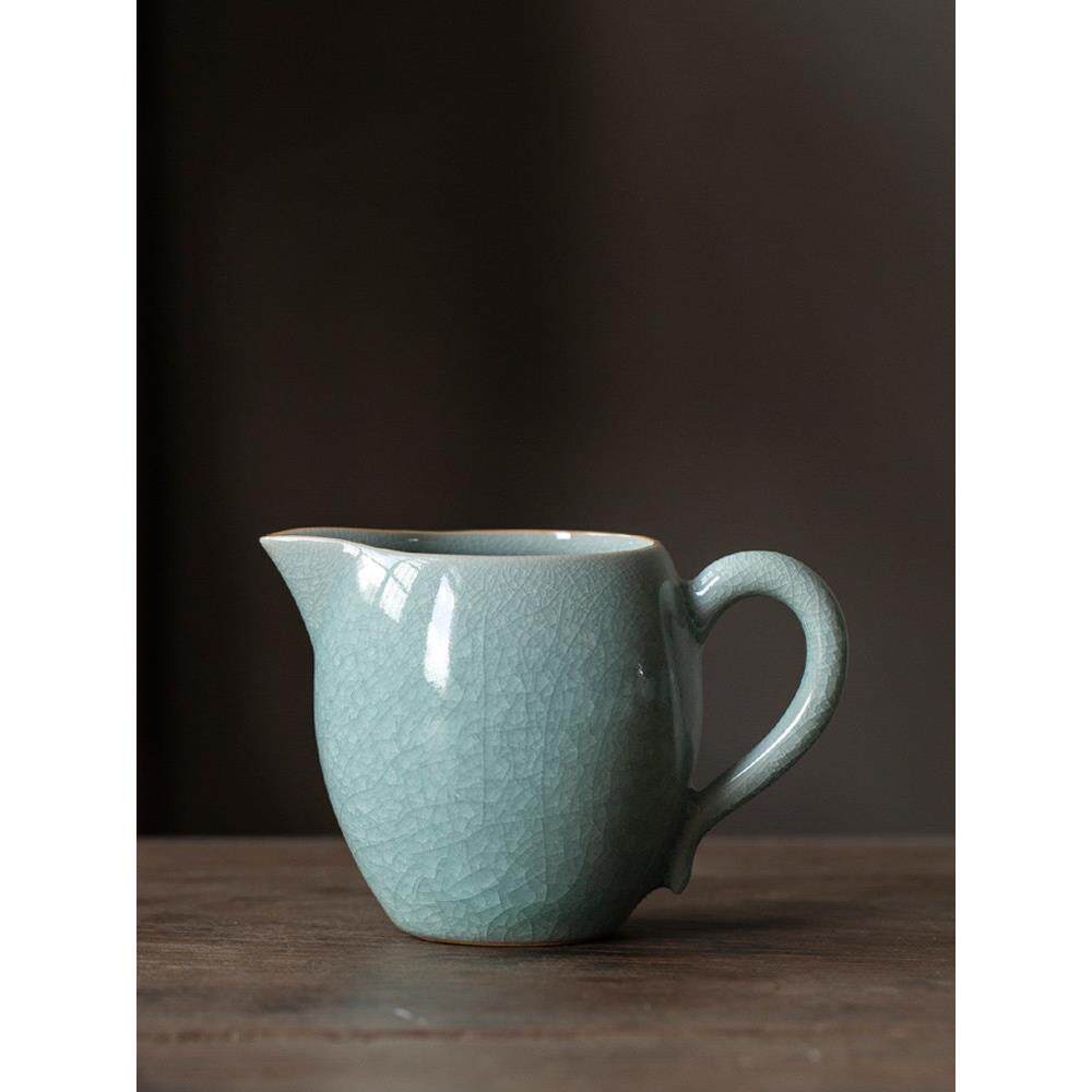 如岛冰片汝窑博览会杯单茶海家用茶漏功夫茶具简易茶隔板陶瓷配件