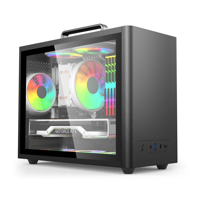 硕一 凤凰U300/U311台式机迷你MATX/ITX电脑小主机箱手机箱提白色