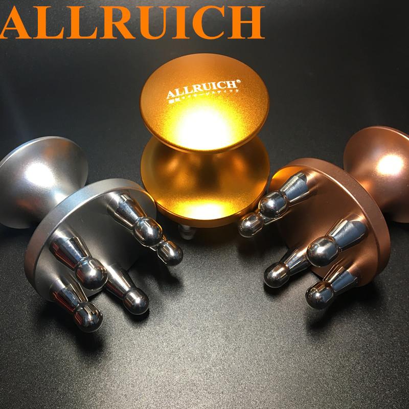 ALLRUICH五头磁性经络刷磁疗按摩器磁性经络刷磁叉不锈钢按摩刷