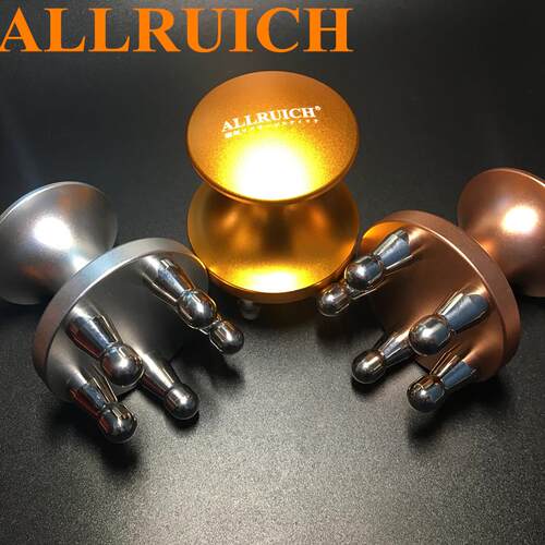 ALLRUICH五头磁性经络刷磁疗按摩器磁性经络刷磁叉不锈钢按摩刷