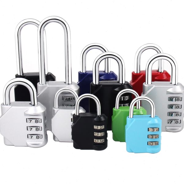 长梁金属密码锁 挂锁 大中小号宿舍门锁仓库柜子锁头防水防锈锁子