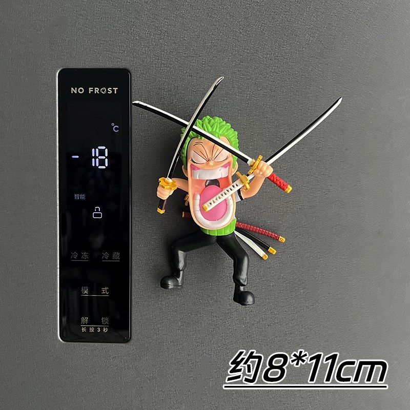 海贼王饥饿鲁夫磁吸冰箱贴动漫卡通索隆山治创意洞洞板冰箱门礼物