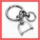 弹圈万向旋转马蹄扣汽车遥控钥匙连接属圈包套壳带环绳链非不锈钢