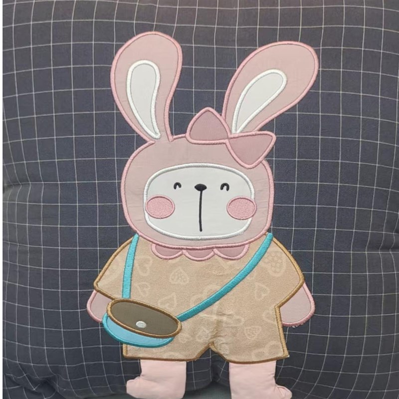 【上学兔全棉】卡通多功能二合一B抱枕被折叠两用靠垫被子抱枕被