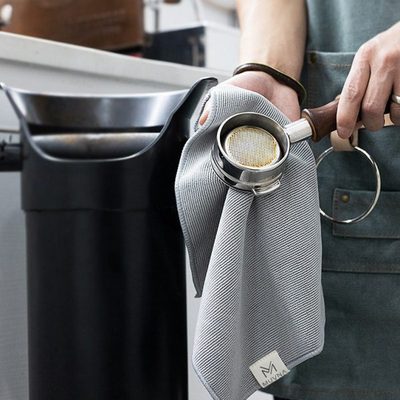 MUVNA幕威纳 吧台咖啡小毛巾咖啡师专用抹布带挂绳小毛巾吸水速干