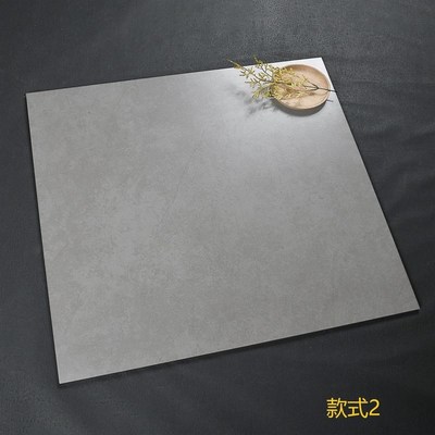 600X600现代800X800客厅防滑简约地砖灰色水R泥哑光仿古瓷砖室内