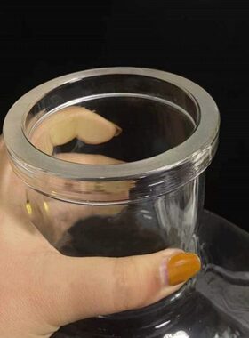 玻璃旋蒸瓶3L5L10L15L20L厚料法兰旋转蒸发器配套蒸发瓶接收烧瓶