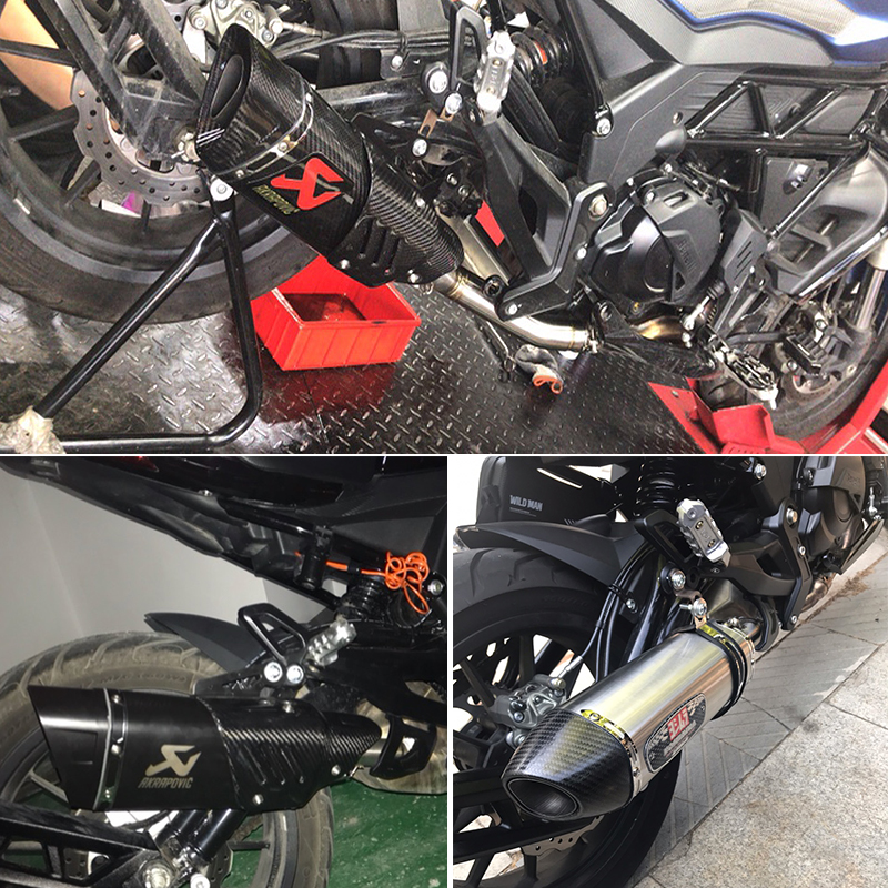 贝纳力大魔鬼502c改p装排气管中段 502C改装吉村SC蝎子排气管