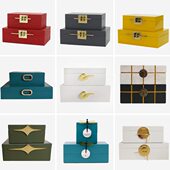 新中式 饰品 样板房首饰盒收纳饰品盒摆件现代卧室售楼处酒店玄关装