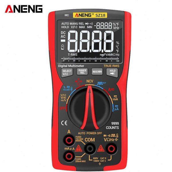 ANENG多功能高清VA返显屏高精度万用表交直流电流电容电阻温度测