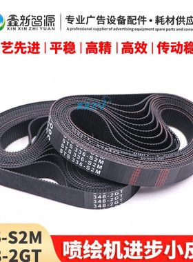 喷绘机小皮带电机进步皮带黑迈/英威/迈杰特 336-S2M 348-2GT环型