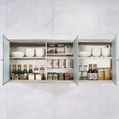 304不锈钢挂墙式 橱柜浴室吊柜墙壁柜厨房储物玻璃置物收纳吊柜子