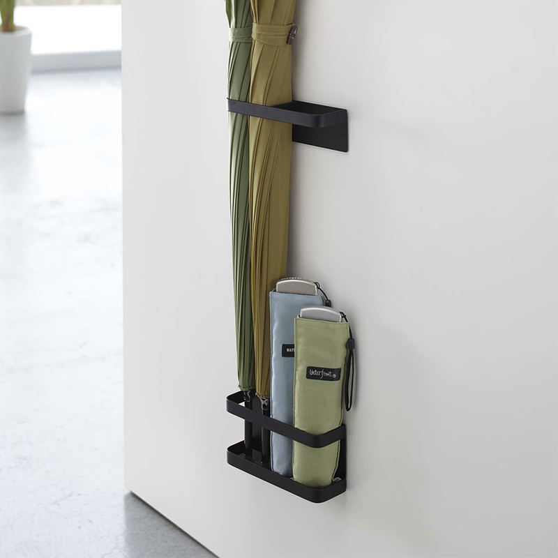 里本 家用雨伞架 玄关门后收纳现代简约免打钉R金属磁吸粘贴壁挂
