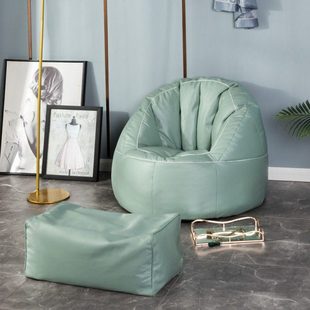 诗宵月帛轻奢懒人沙发榻榻米豆袋阳台卧室休闲座椅单个小沙发皮质
