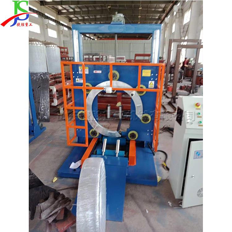 地暖管包装机 胶管钢圈缠绕打包机 台式变频调速环形缠绕包裹机