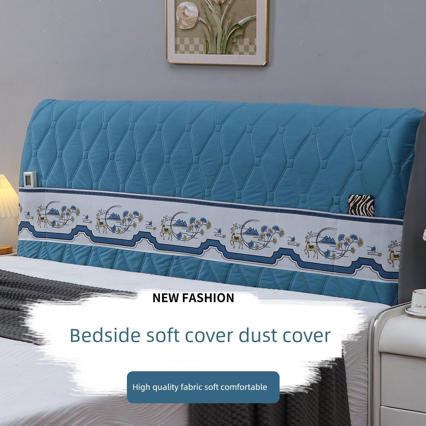 2025新床头柜通用全包保护罩高端可及豪华风格欧式防尘罩