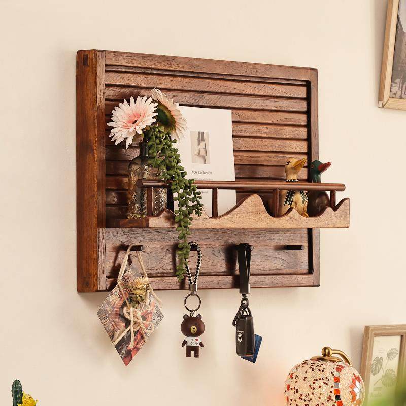 异丽实木电表箱盒遮挡箱电闸箱配电箱装饰画 画中式挂画 画置物架