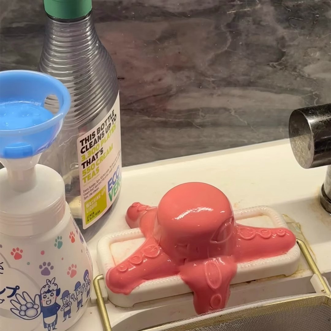 创意章鱼果冻香皂香薰网红款