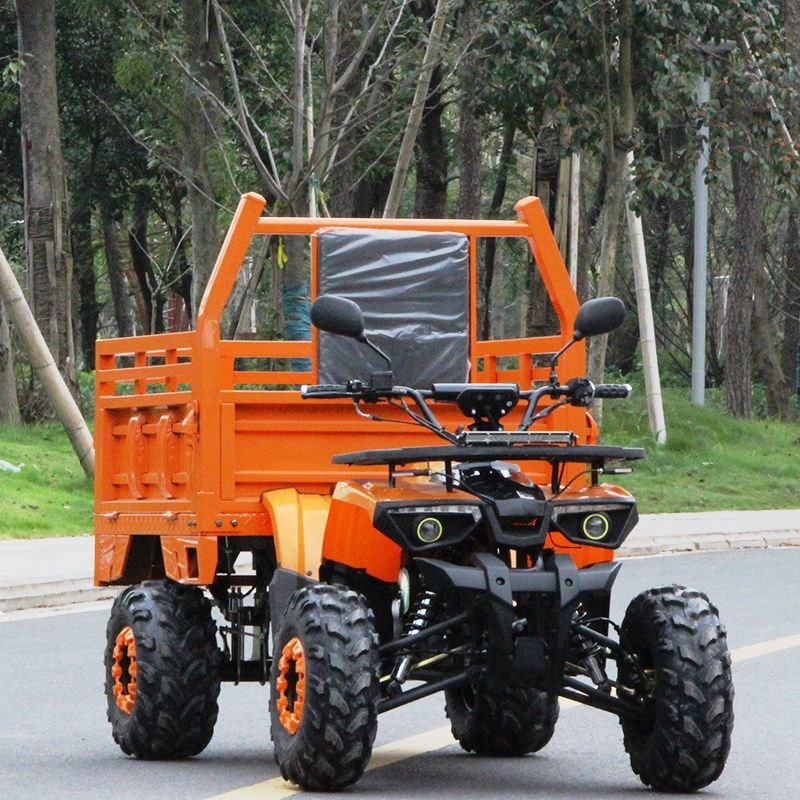 四冲程豪华沙滩车四轮越野摩托车燃油小战神带拖斗全地形车山地车