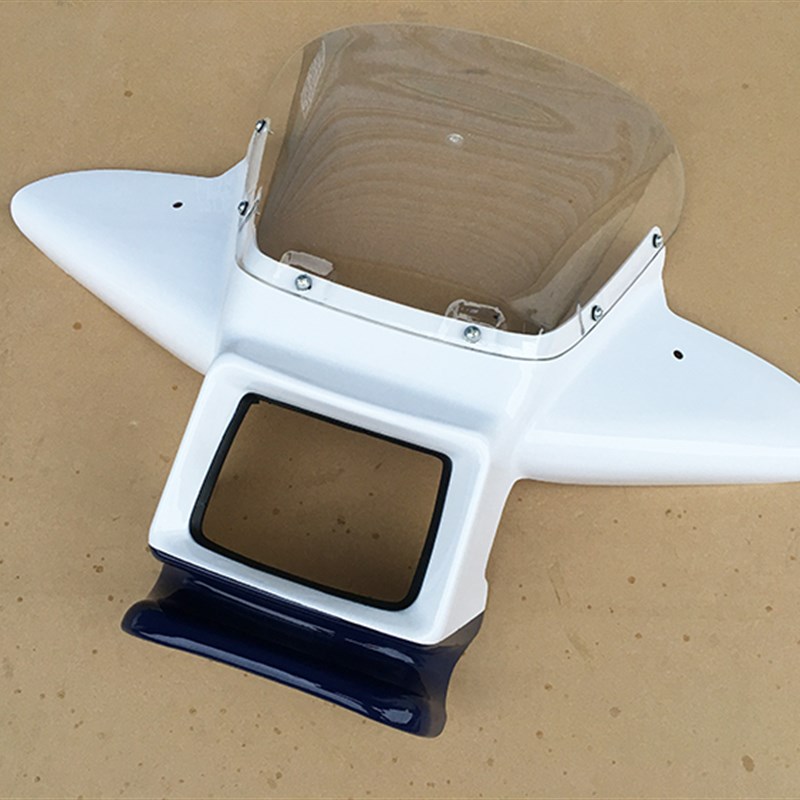 适用五洋WY125J-A-C-F GS125F治安巡逻公务车挡风罩玻璃导流罩头