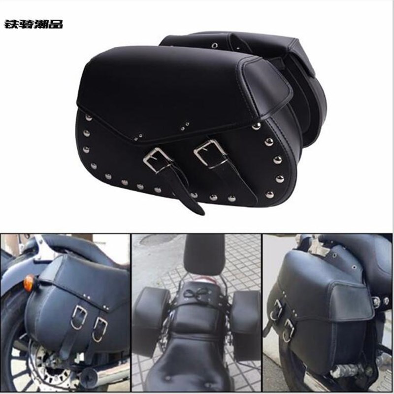 新品摩托车改装挂包边包边箱挂箱马鞍包工具包车头包太子挂包边袋
