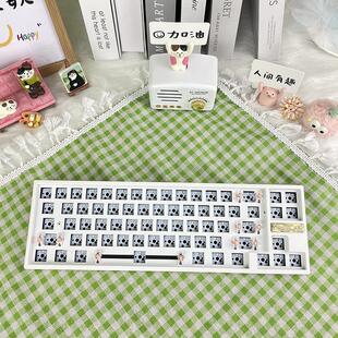 田字68键 68RGB机械键盘 个性小巧单模有线客制化键盘套件键盘