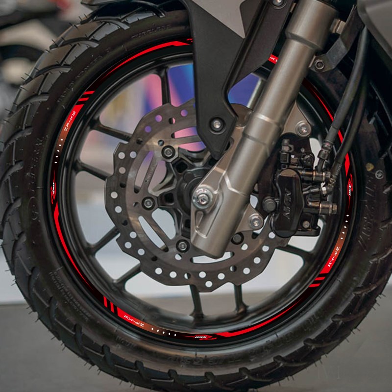 适用凯越450rr轮毂贴纸机车改装车轮装饰贴膜钢圈字母贴花