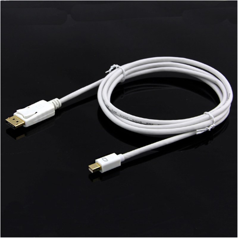 minidp to dp转接线1.8米4K 迷你dp雷电转dp公对公连接线