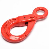 自锁安全钩1.12T 3.15 5.3 12.5吨 G80眼形自锁安全钩 安全钩