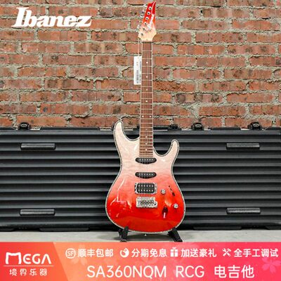 依班娜 Ibanez SA360NQM RCG 小双摇 电吉他 超薄琴体 新款红色