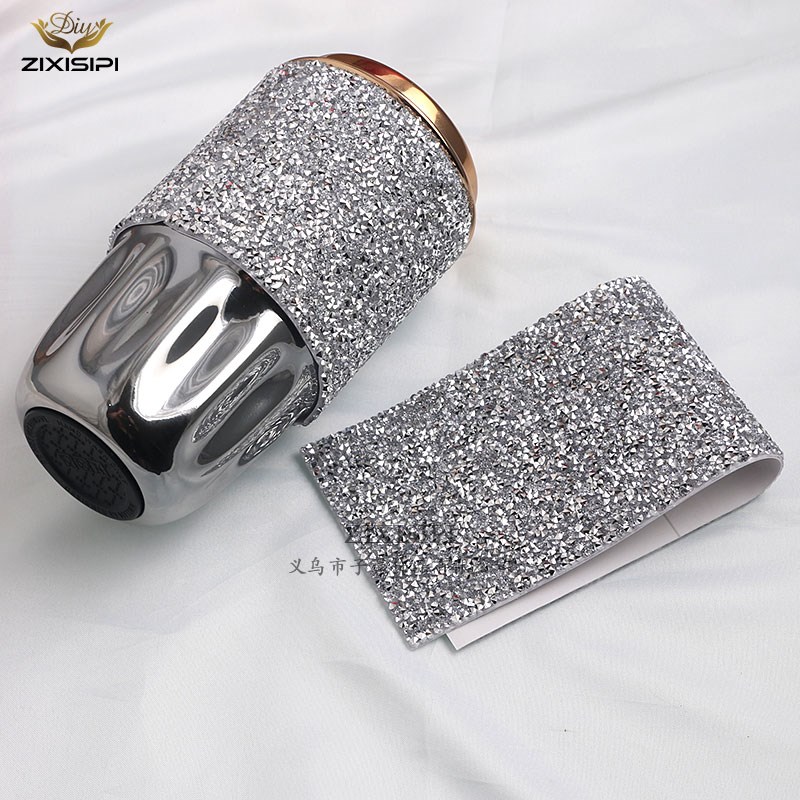 定制贴钻邓紫棋水杯吸管杯自带胶不伤漆个性水杯O贴钻变装/M0832