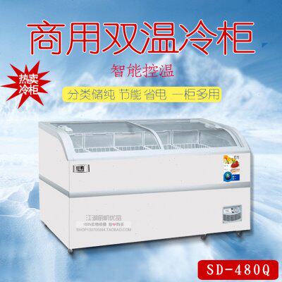 节能型好鸭SD-480Q型号雪糕柜柜 家用小型冷藏冷冻柜卧式迷你冷柜
