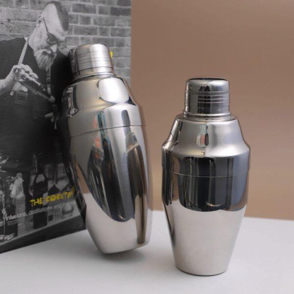 经典不锈钢三段式摇酒壶 英式雪克壶shaker 初学送礼专业调酒工具