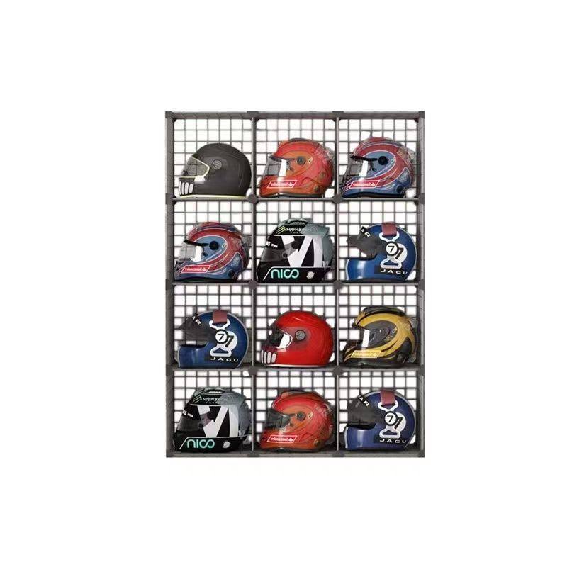 机车安全帽架子家用放帽子的放z置架收纳柜安全帽铁艺支架墙置物