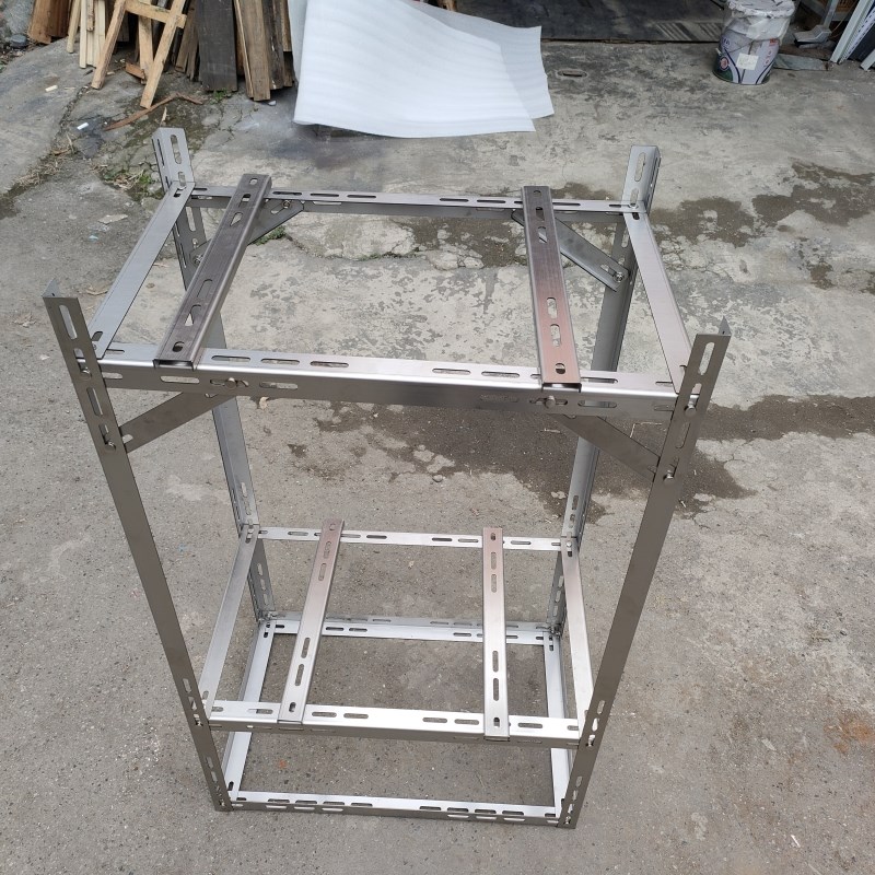 家用中央空d调外机架子省空间落地双层多台堆叠放防震定制可调托