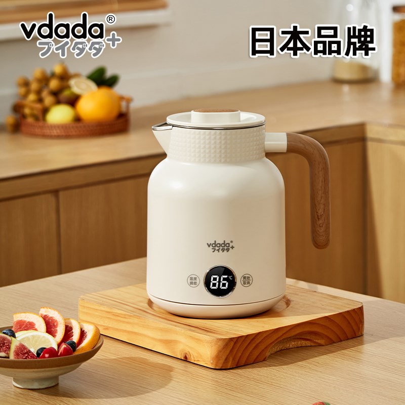 vd电热水壶家用2024新款烧水保温一K体办公室小型1升恒温壶