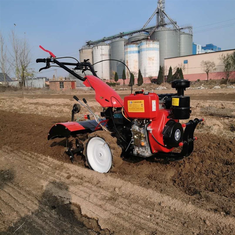 柴油汽油机果园除草小型农用A犁田起垄旋耕田园管理机农业机械