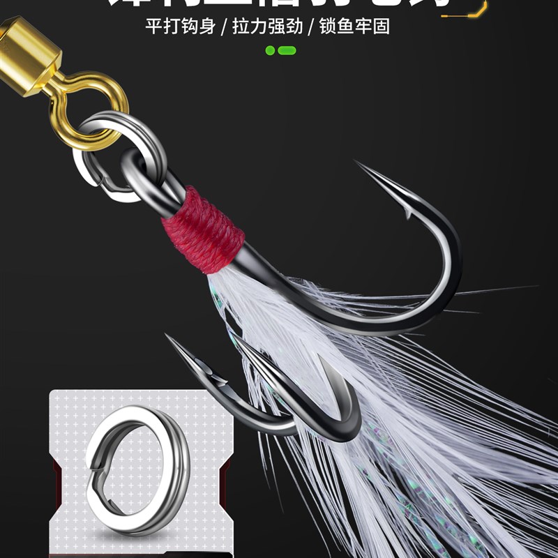 名犀抽芯旋转亮片路亚假饵远投微物小铁板M超远投金属饵淡水鱼通